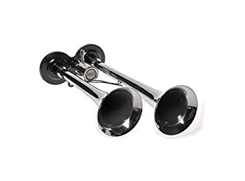 12v/24v Double Air Horn Chrome