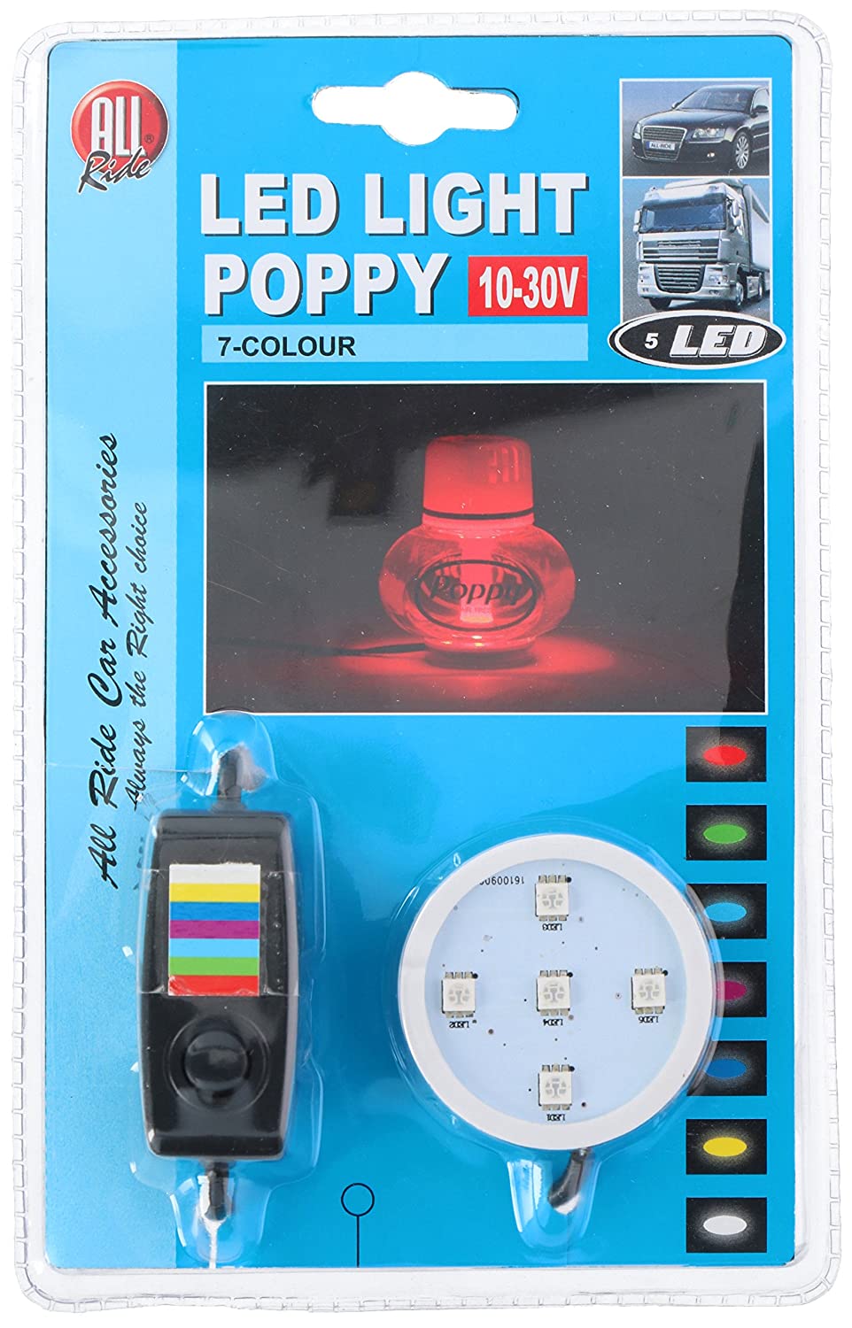 All Ride LED Light for Poppy Air Freshener 12/24V