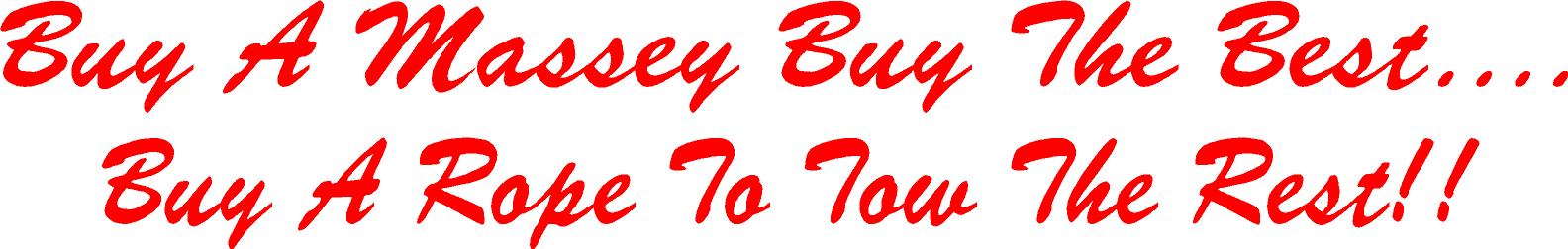 Buy a Massey Buy Best