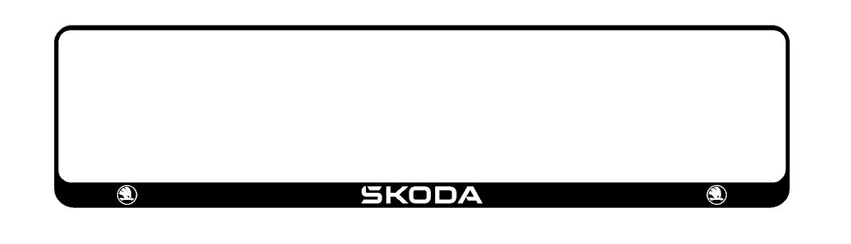 SKODA Number Plate Holder / Surround
