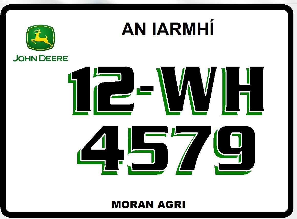 JOHN DEERE SQUARE PLATE X1
