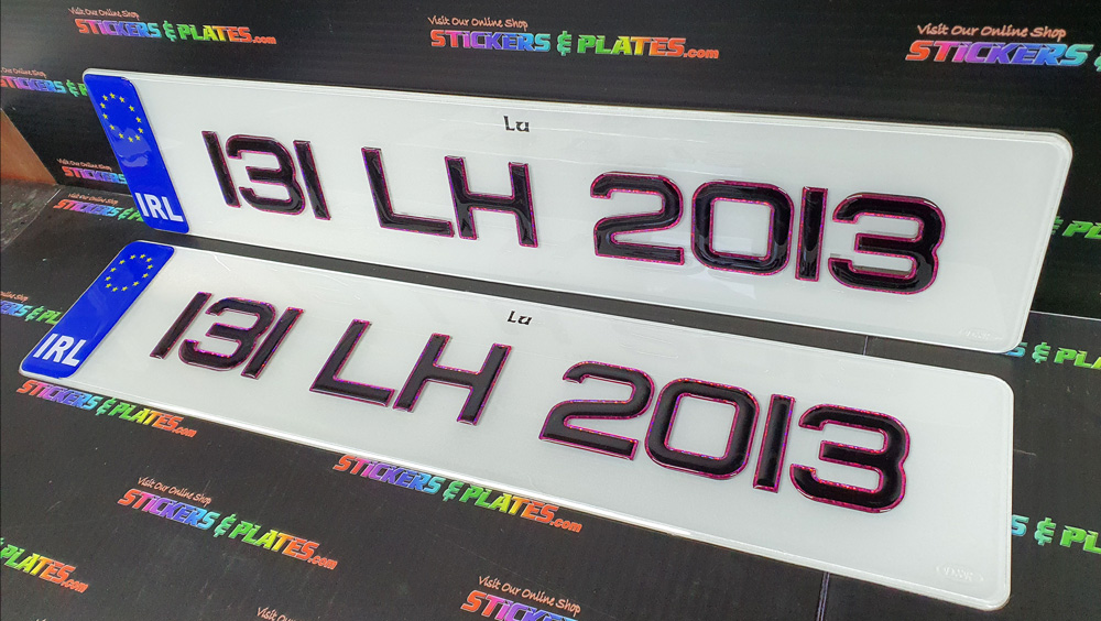 IRL GELS WITH PINK OUTLINE WITH IRISH ON TOP 